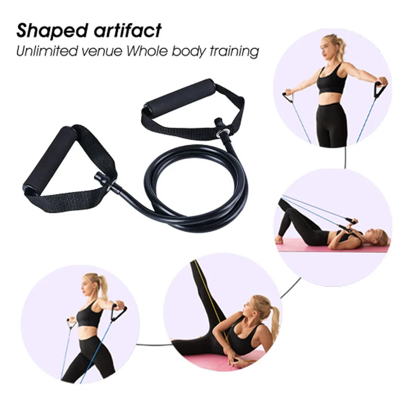 Premium Resistance Bands with Handles – Full-Body Workout Bands for Men & Women, Home Gym Strength Training Equipment, Durable Exercise Bands for All Fitness Levels