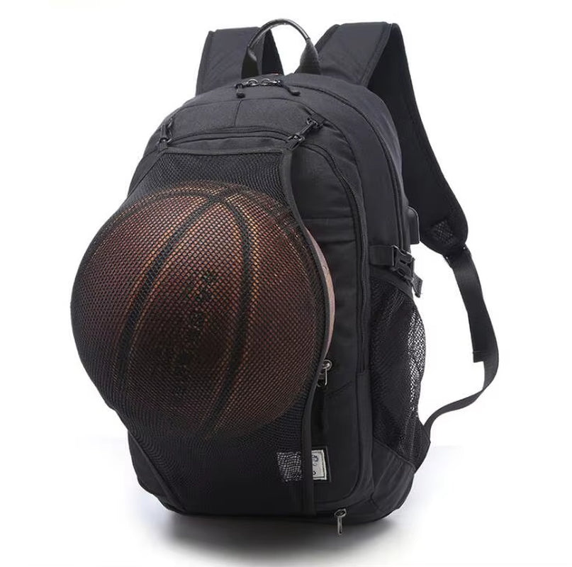 Outdoor Men'S Sports Gym Bags Basketball Backpack School Bags for Teenager Boys Soccer Ball Pack Laptop Bag Football Net Gym Bag