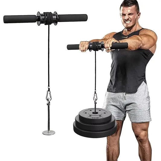 Home Training Wrist Forearm Trainer Weight Fighting Soft Handle Arm Muscle Strength Trainer Endurance Portable Exerciser Roller