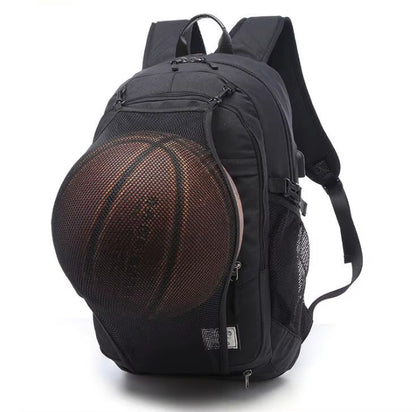 Outdoor Men'S Sports Gym Bags Basketball Backpack School Bags for Teenager Boys Soccer Ball Pack Laptop Bag Football Net Gym Bag